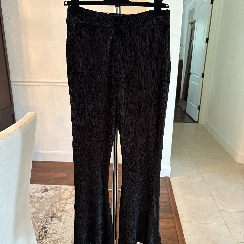 Free People Slim Pull-On Velvet Flare Pants